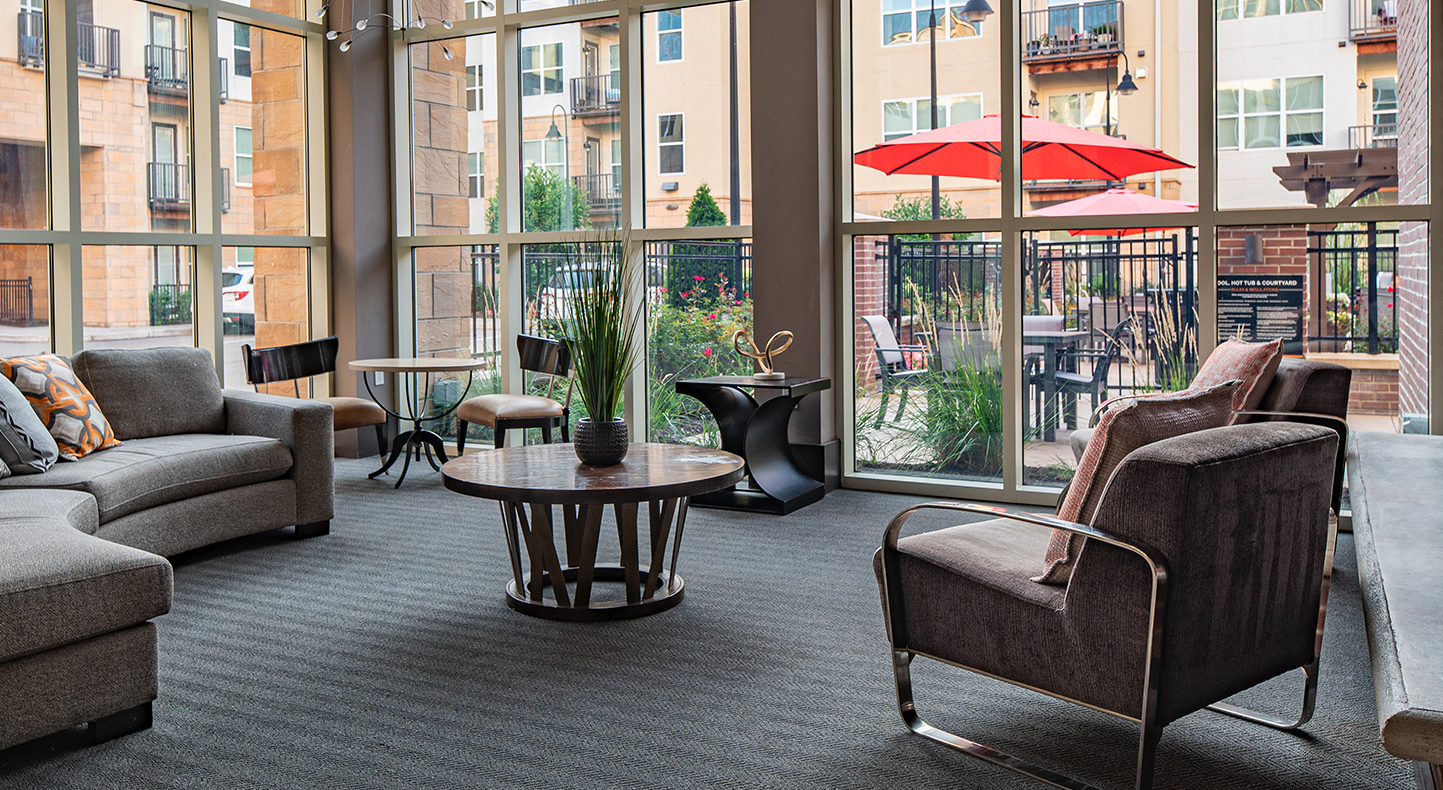 couches in lobby 